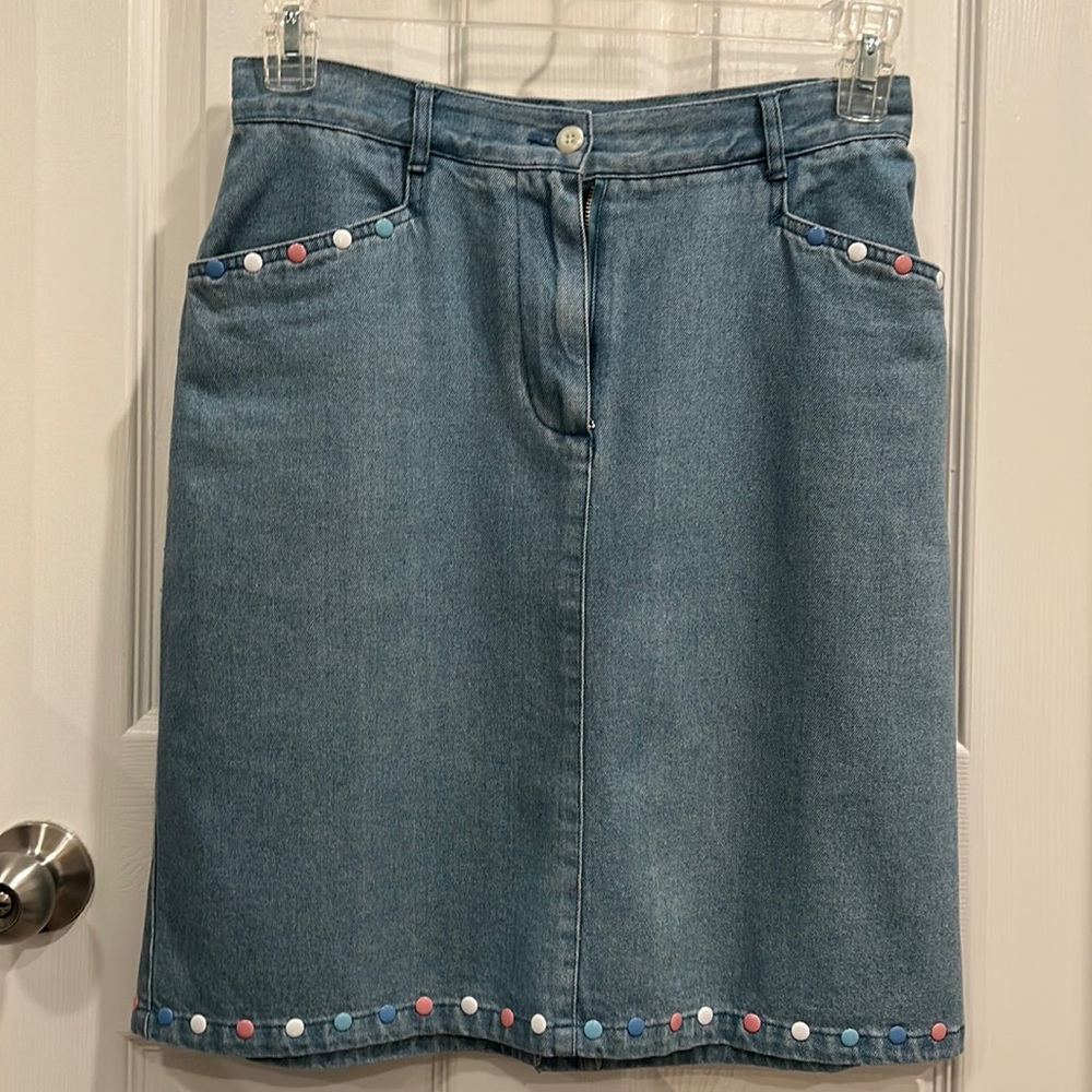 Christopher & Banks size 4 denim skirt